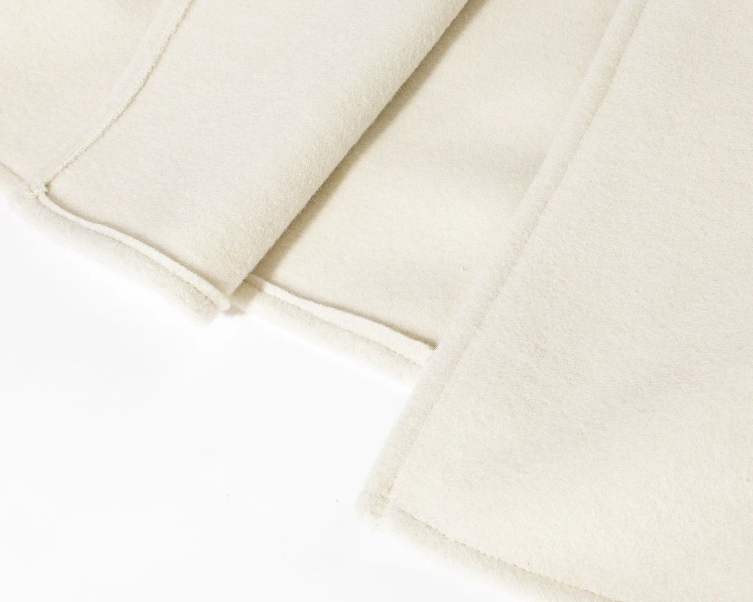 モード系 【S〜L展開】ウールライク ミドル丈ダブルアウター＋ショルダーバッグセット