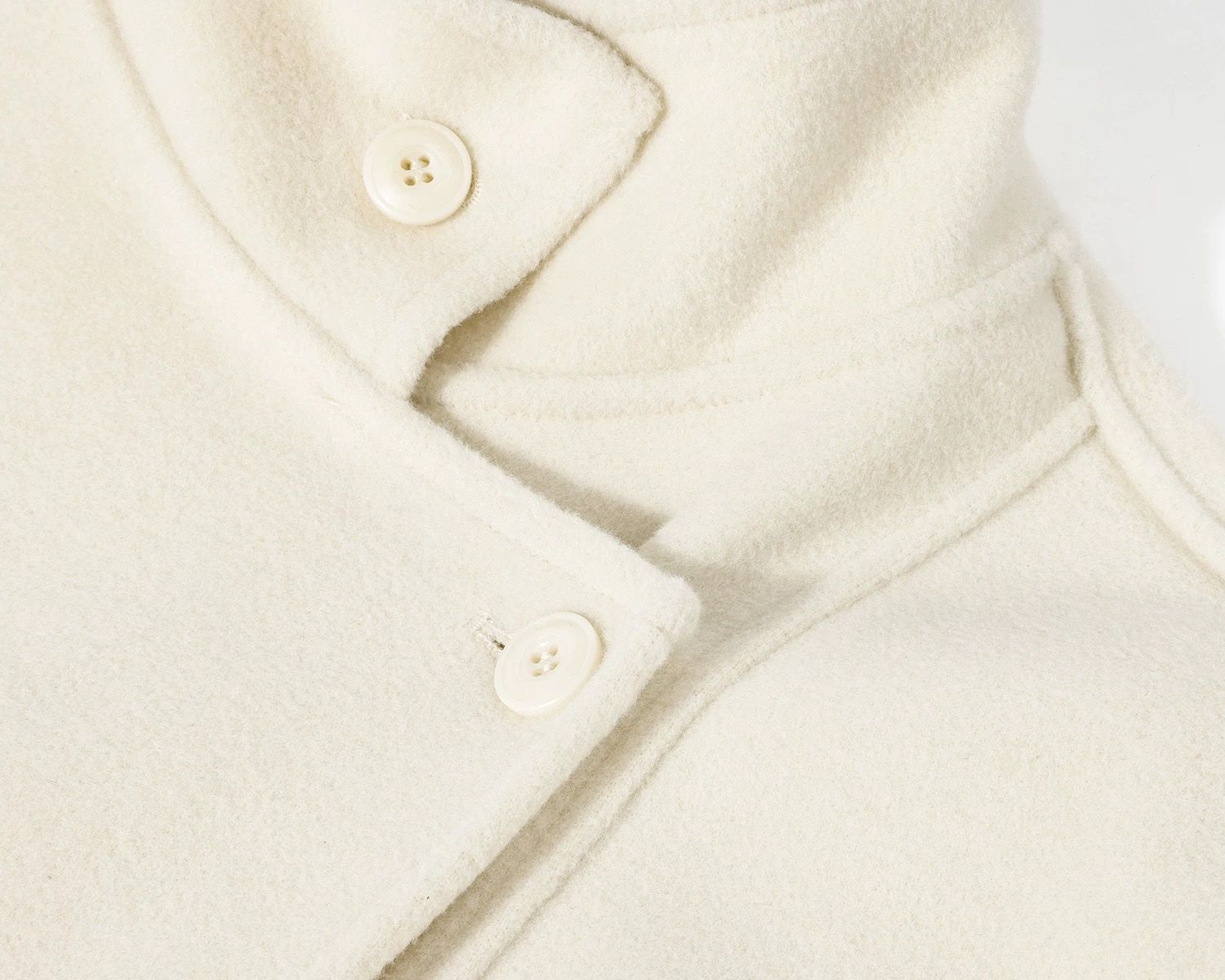 モード系 【S〜L展開】ウールライク ミドル丈ダブルアウター＋ショルダーバッグセット