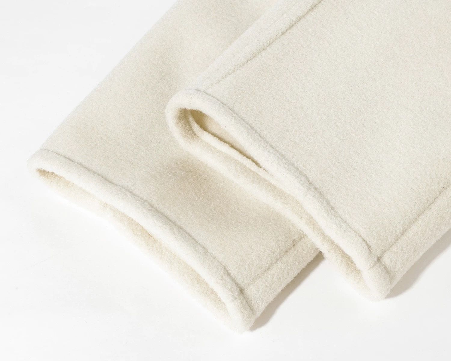 モード系 【S〜L展開】ウールライク ミドル丈ダブルアウター＋ショルダーバッグセット