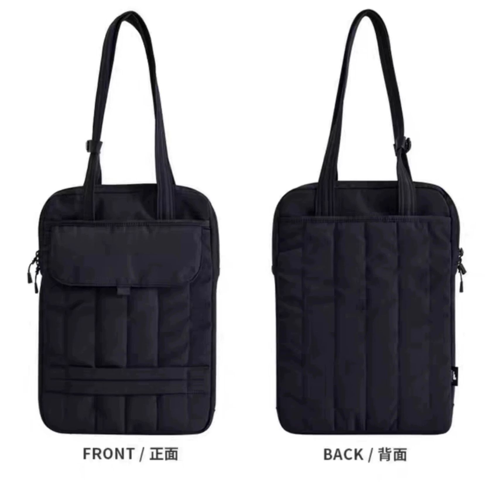 モード系 【PC対応】キルティングデザイン 2WAYショルダートートバッグ