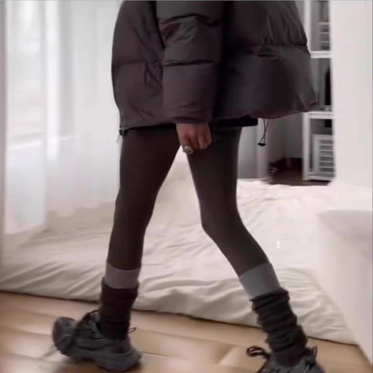 【1点無料】配色リブレッグウォーマーソックス｜お得なまとめ買いセット