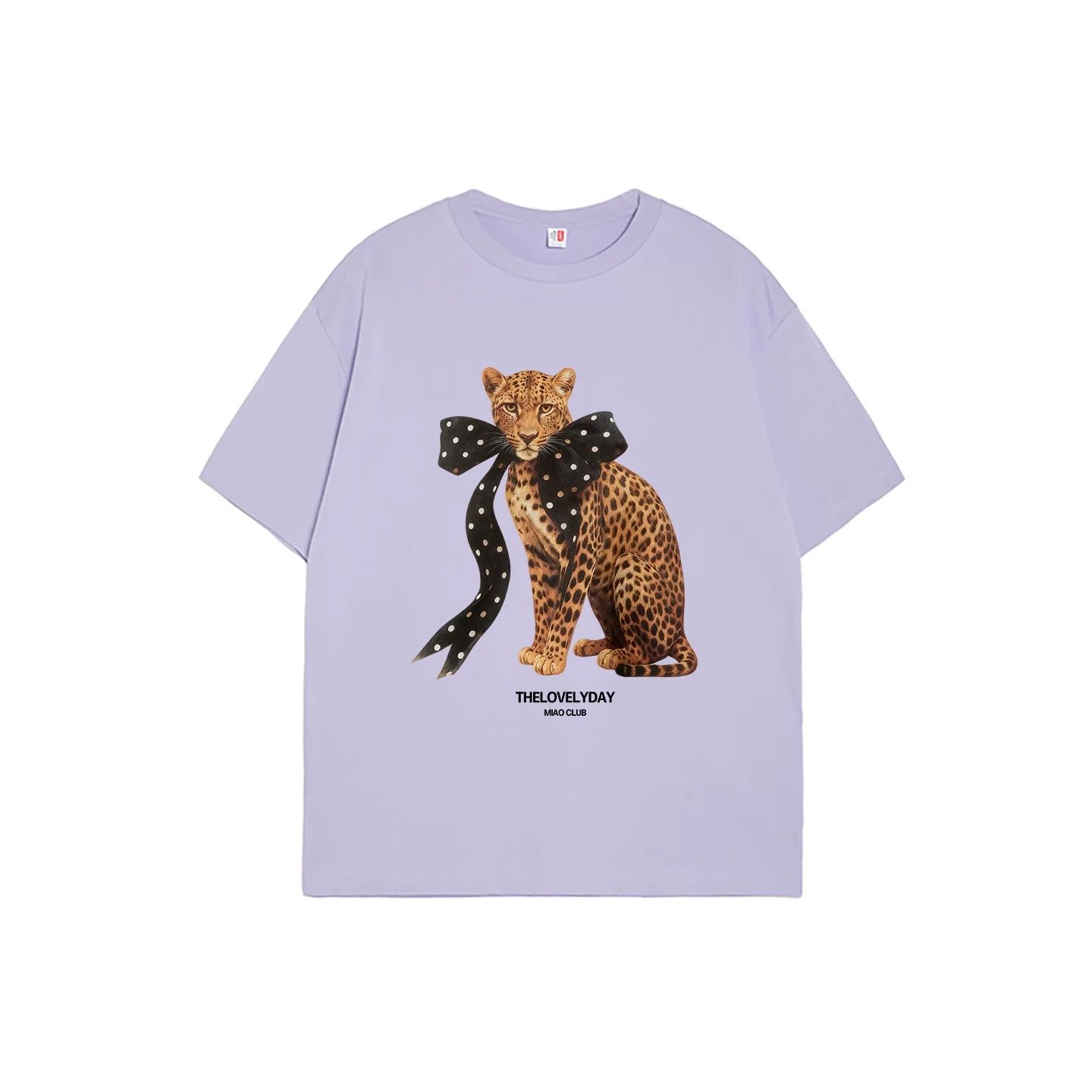 モード系 【S〜XL対応】ヒョウプリント ライトカラー半袖Tシャツ