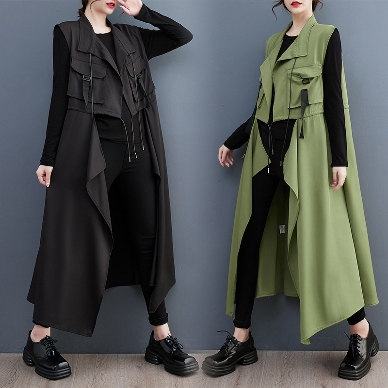 モード系ファッション【公式LINE限定価格】モードなロングアウター｜洗練シルエットで魅せる一着