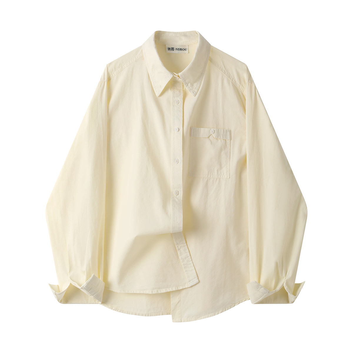 モード系 【S〜L対応】配色切替 スキッパーカラーシャツ｜全3色