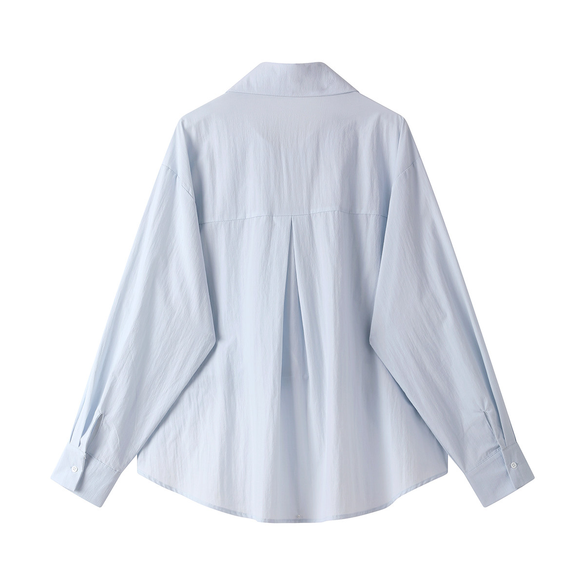 モード系 【レースインナー付き 変形レイヤードシャツアウター（ホワイト／ブラック）】