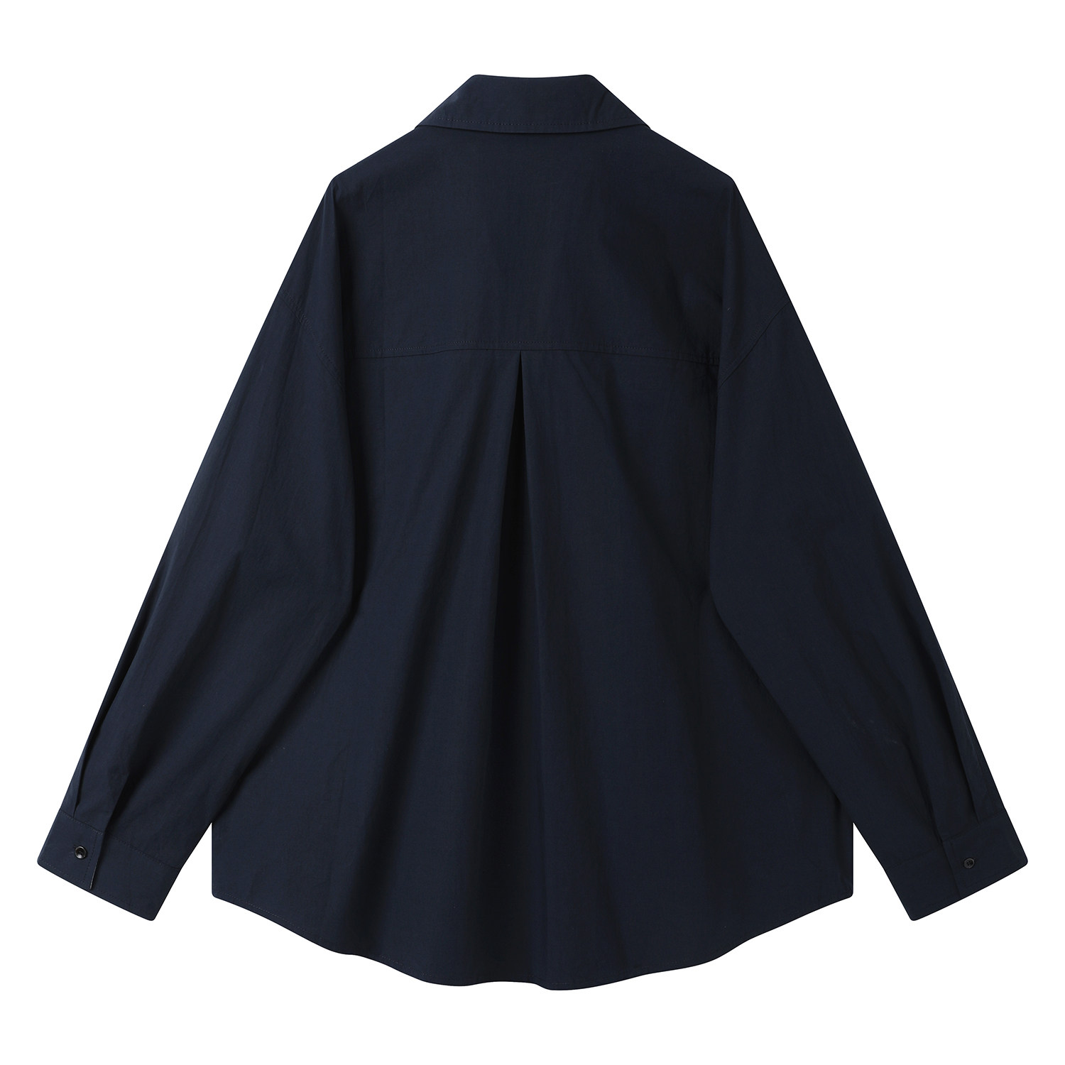 モード系 配色切替 スキッパーシャツ｜バイカラーデザイン 長袖シャツ レディース モード 通勤 オフィス