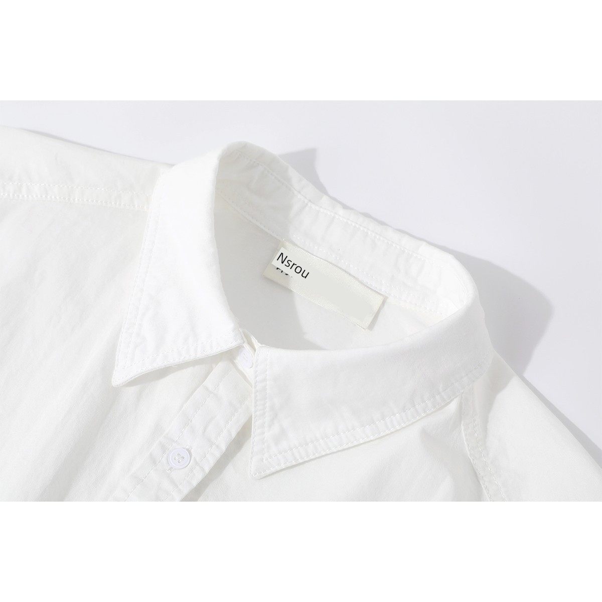 モード系 【S〜L対応】配色切替 スキッパーカラーシャツ｜全3色