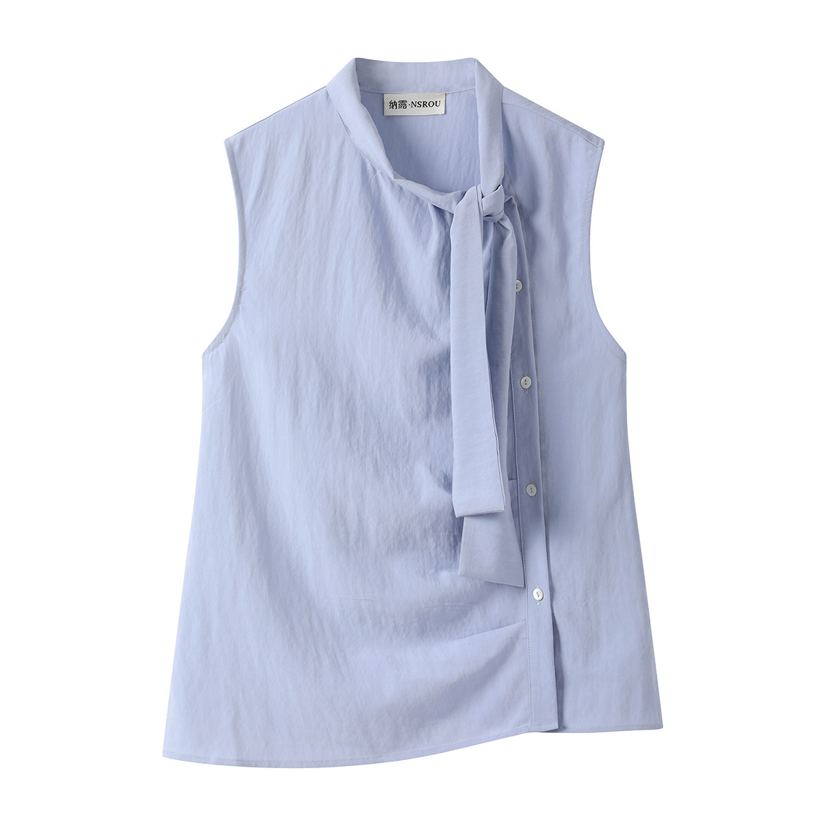 モード系 【M〜L対応】ボウタイデザイン ノースリーブトップス