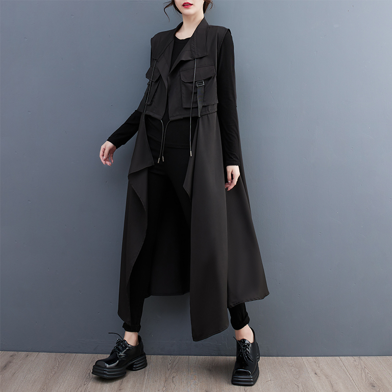 モード系ファッション【公式LINE限定価格】モードなロングアウター｜洗練シルエットで魅せる一着