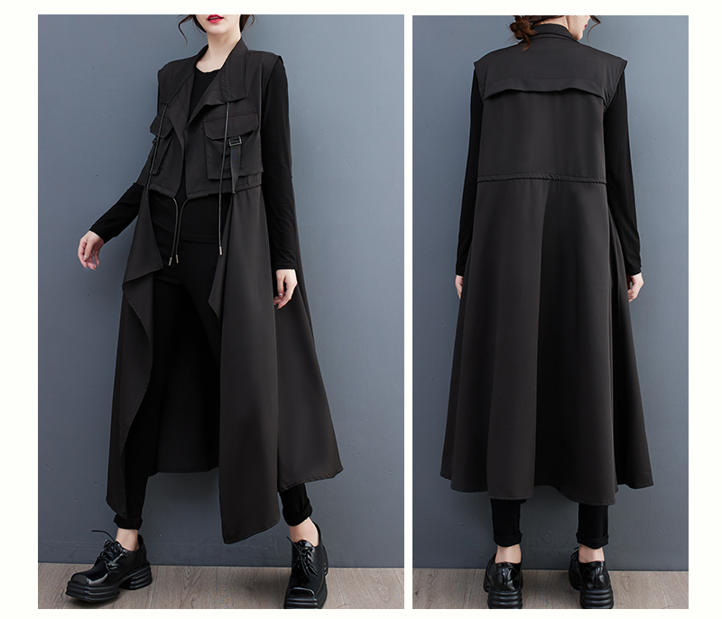 モード系ファッション【公式LINE限定価格】モードなロングアウター｜洗練シルエットで魅せる一着