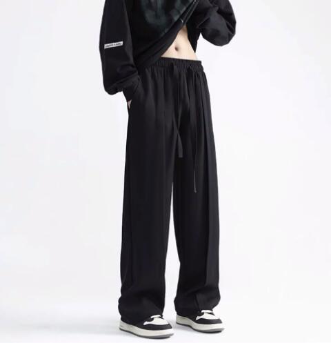 メンズカジュアルスーツ メンズワイドパンツ　ゆったりスラックス