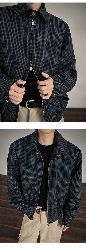 メンズカジュアルスーツ メンズ チェック柄 長袖シャツ カジュアル 秋冬