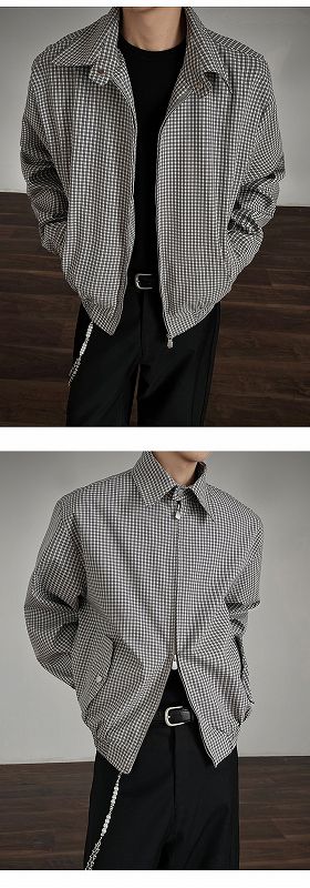 メンズカジュアルスーツ メンズ チェック柄 長袖シャツ カジュアル 秋冬