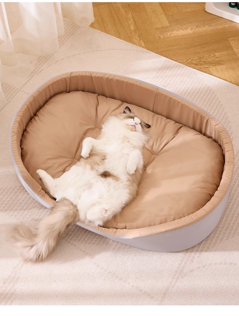 ペットマット ふわふわ包み込み型猫用安眠ベッド