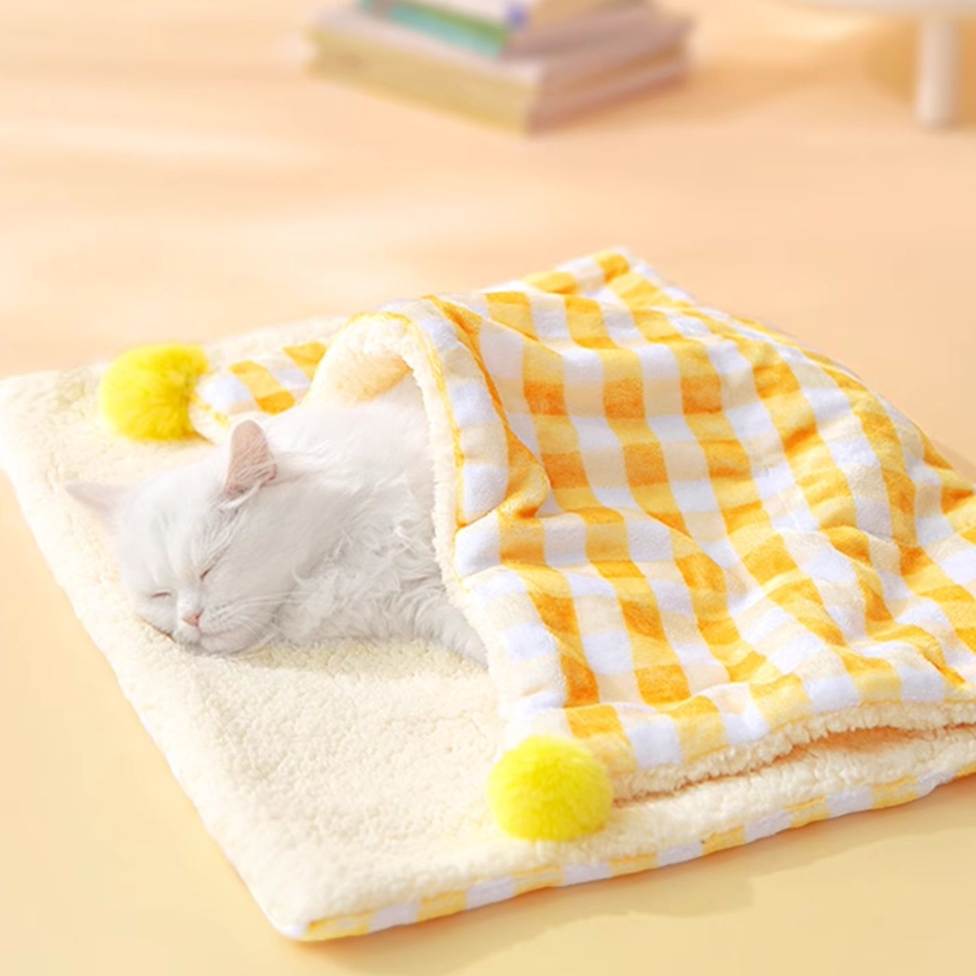 ペットマット もぐりこみ毛布付きねこベッド