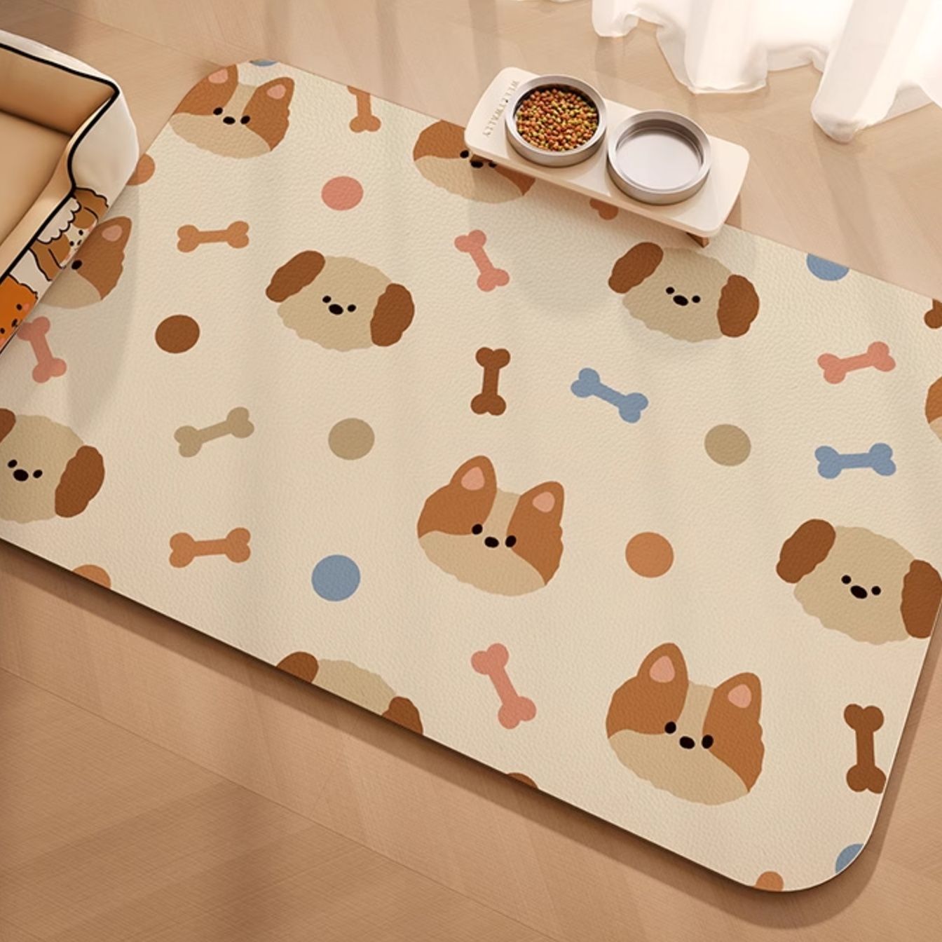 ペットマット わんにゃん喜ぶ肉球デザインマット