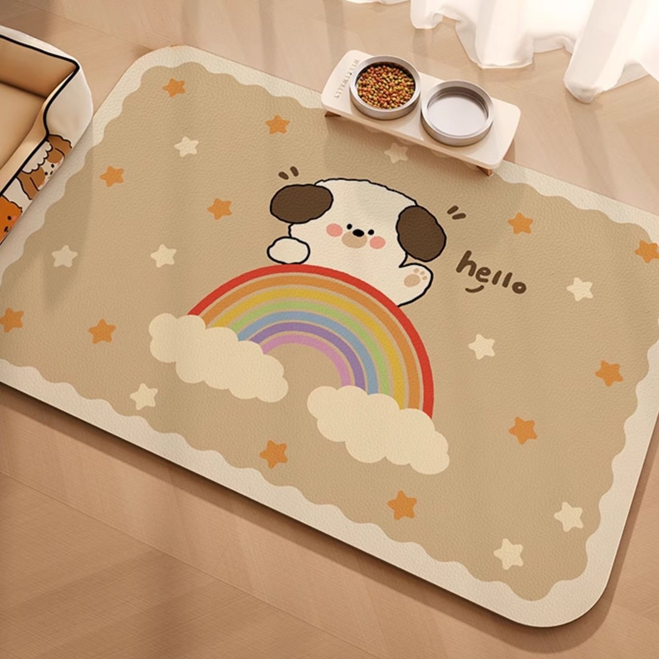 ペットマット わんにゃん喜ぶ肉球デザインマット