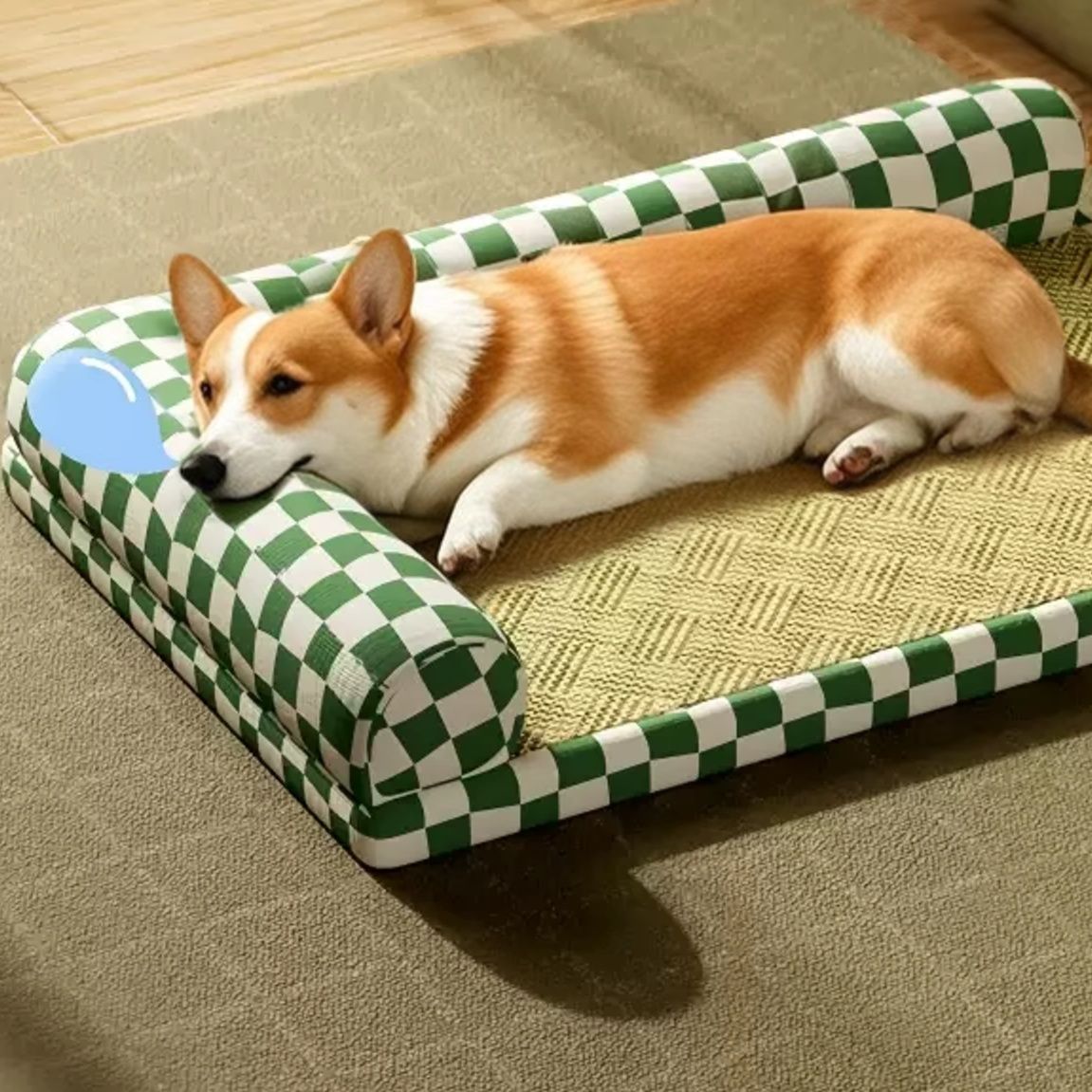 ペットマット 市松模様のくつろぎソファベッド