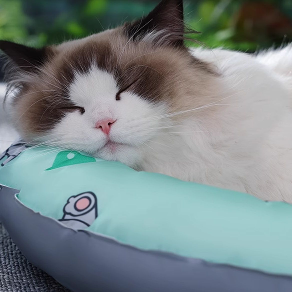 ペットマット ねこ楽園オーバルマット