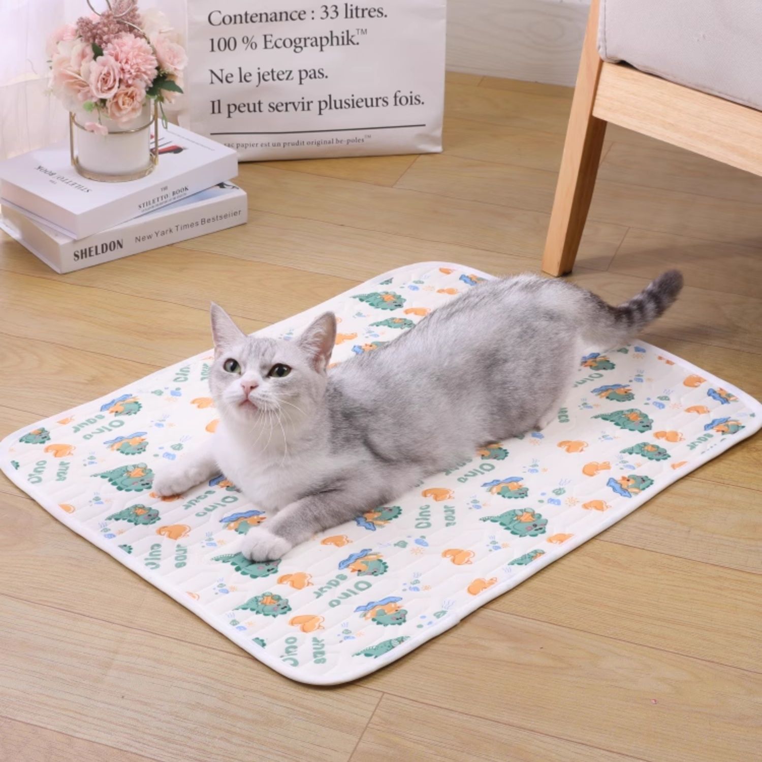 ペットマット ねこの休息所 かわいい柄マット