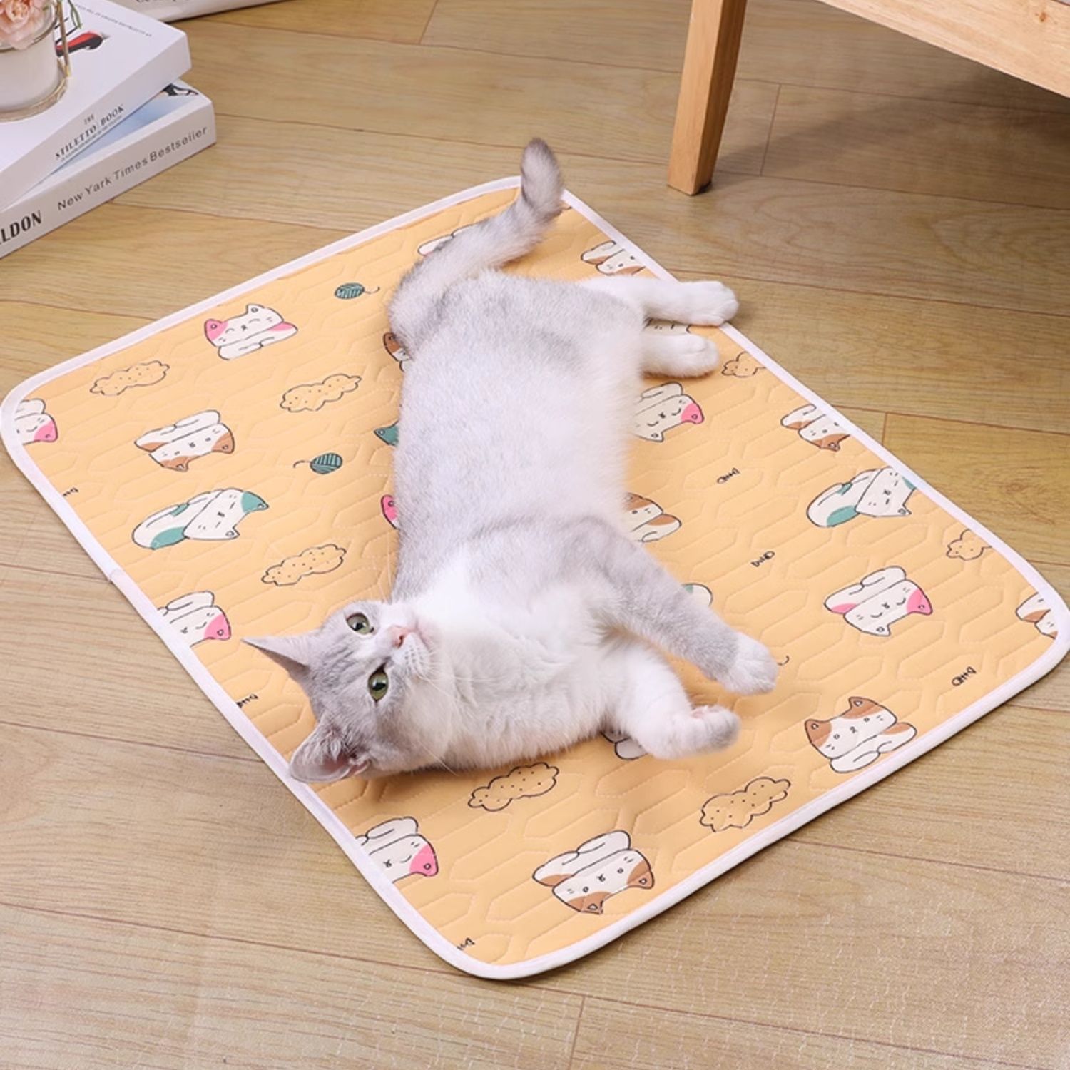 ペットマット ねこの休息所 かわいい柄マット