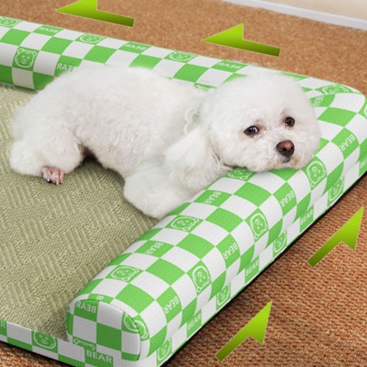 ペットマット 涼やか藤編み犬用リラックスベッド