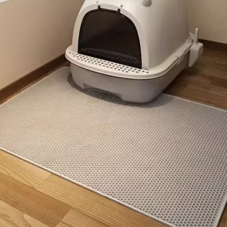 ペットマット 二重構造猫砂キャッチマット滑り止め付き