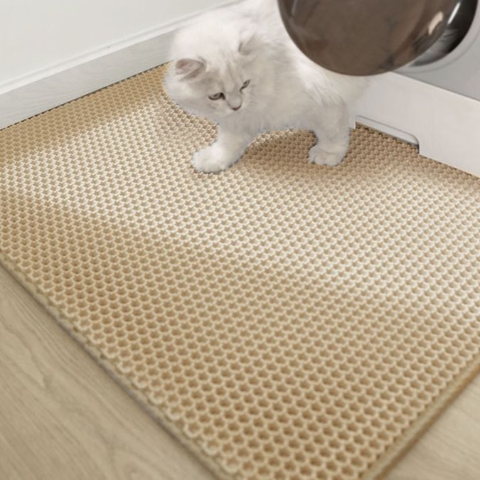 ペットマット 二重構造猫砂キャッチマット滑り止め付き
