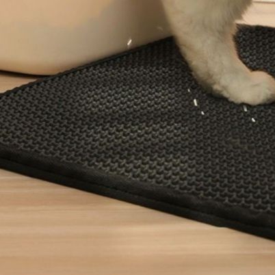 ペットマット 二重構造猫砂キャッチマット滑り止め付き