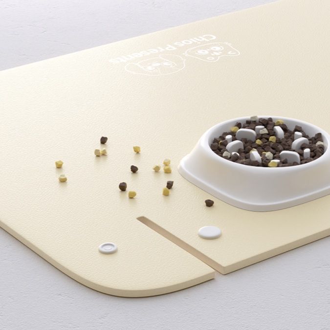 ペットマット こぼれ防止縁付きペット食事マット