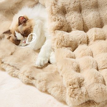 ペットマット ふわふわ雲型もこもこ猫用快眠敷布団