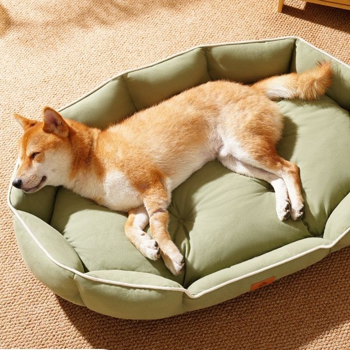 ペットマット 犬用 安眠快適八角形縁付きマット