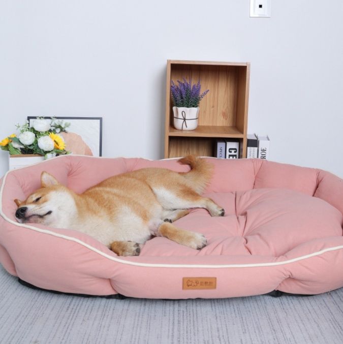 ペットマット 犬用 安眠快適八角形縁付きマット