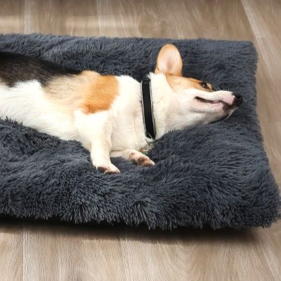 ペットマット 犬用 ふわふわ長毛無圧迫休息マット