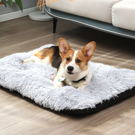 ペットマット 犬用 ふわふわ長毛無圧迫休息マット