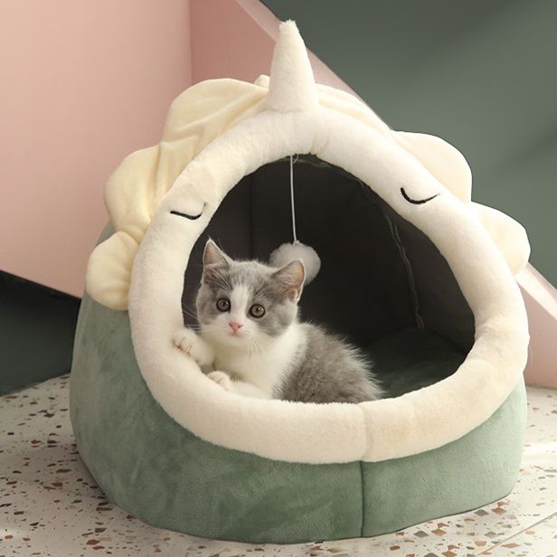 ペットマット 猫用 動物モチーフドーム型マット