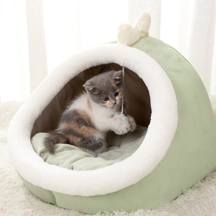 ペットマット 猫用 動物モチーフドーム型マット