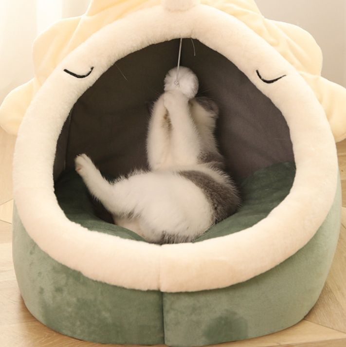 ペットマット 猫用 動物モチーフドーム型マット