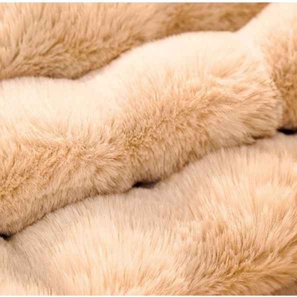 ペットマット 猫用 ふわふわ波型キルティングくつろぎマット