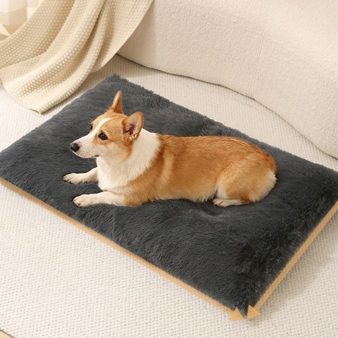 ペットマット 犬猫兼用 ふわふわ長毛仕上げ快適休息ペットマット