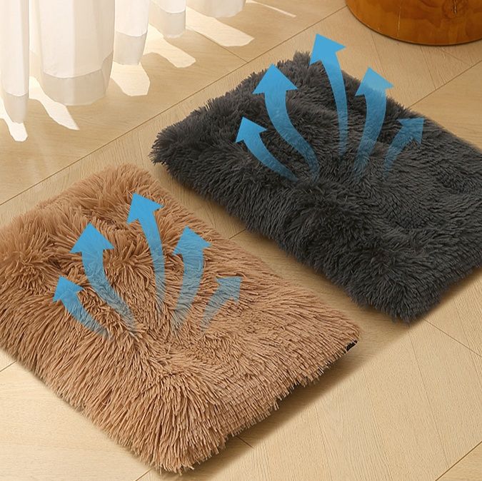 ペットマット 犬猫兼用 ふわふわ長毛仕上げ快適休息ペットマット