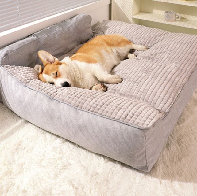 ペットマット 犬用 枕付き防水防滑マット