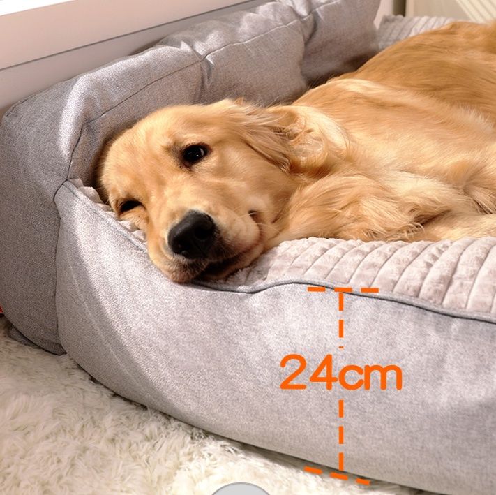 ペットマット 犬用 枕付き防水防滑マット