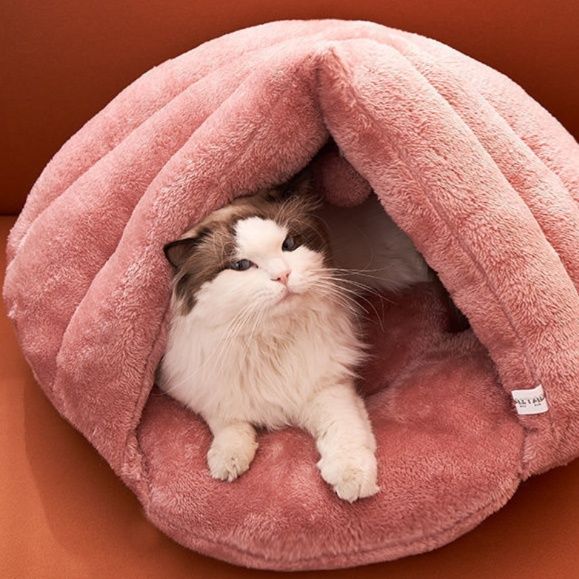 ペットマット ふんわり包み込むドーム型猫用ペットマット