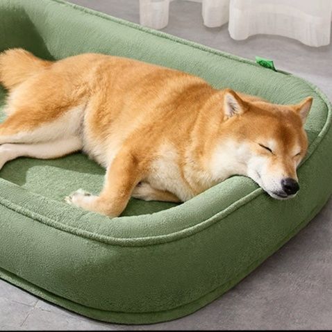 ペットマット 首頭部サポート機能付き枕型ペットマット犬用