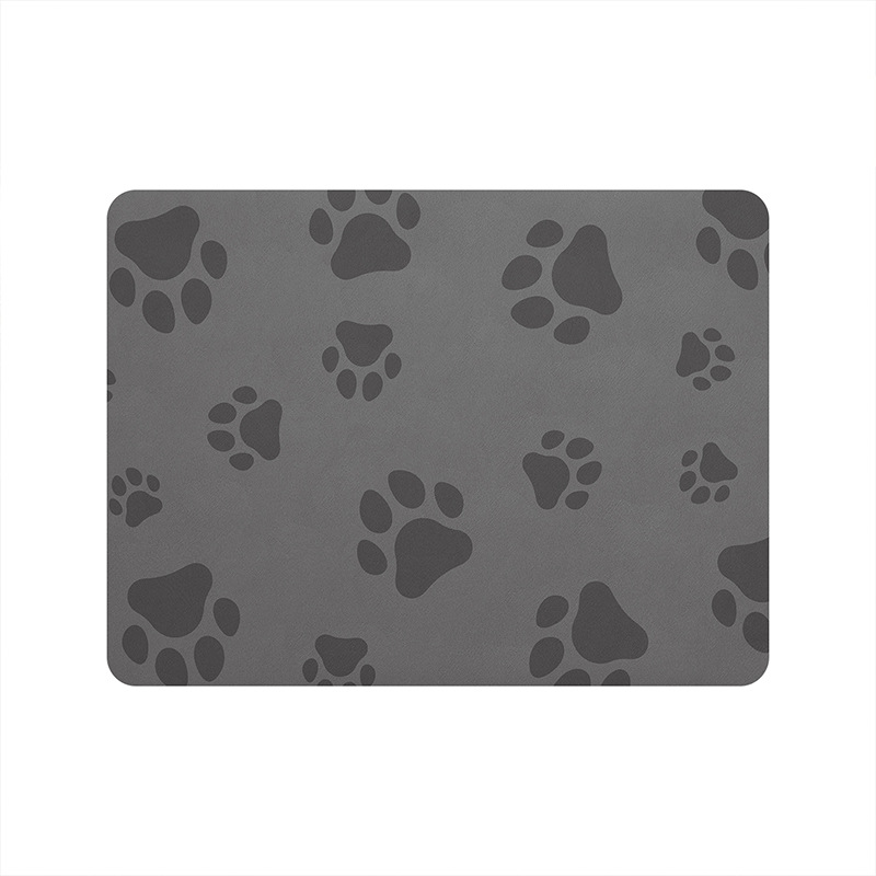 ペットマット 犬猫兼用 肉球柄給水給餌台用マット