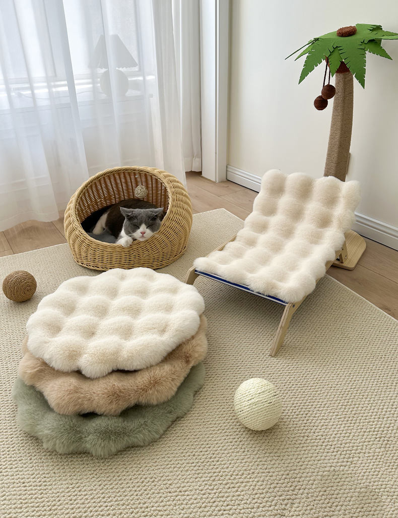 ペットマット 猫用 ふわふわ雲型休憩マット