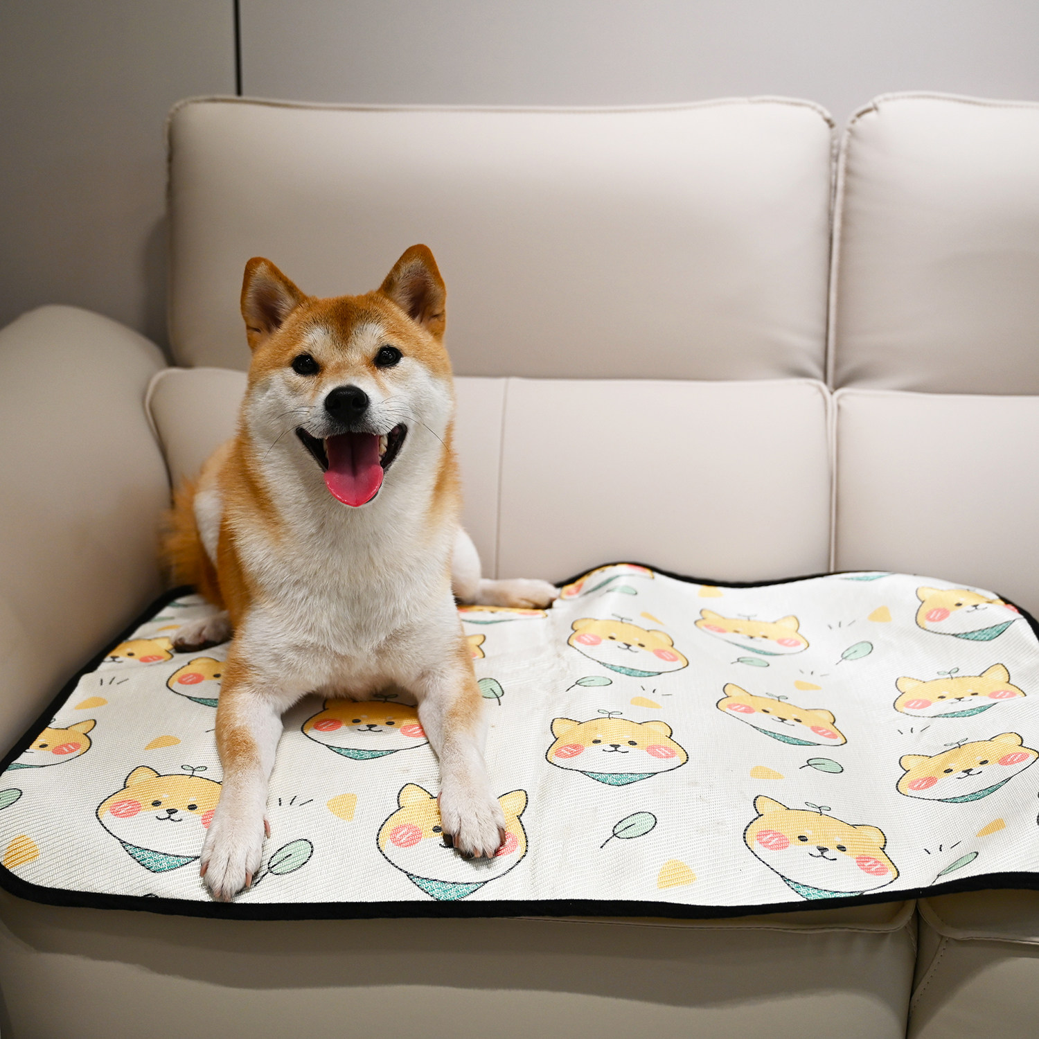 ペットマット 柴犬柄のかわいい癒し系ペットマット