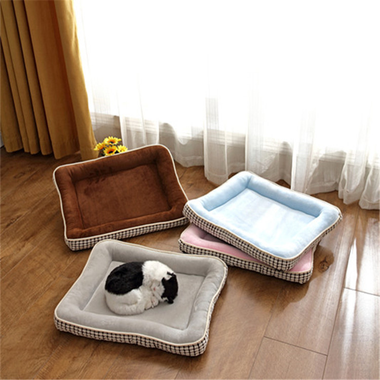 ペットマット 犬猫兼用 ふんわりやわらか四角型ペットベッド
