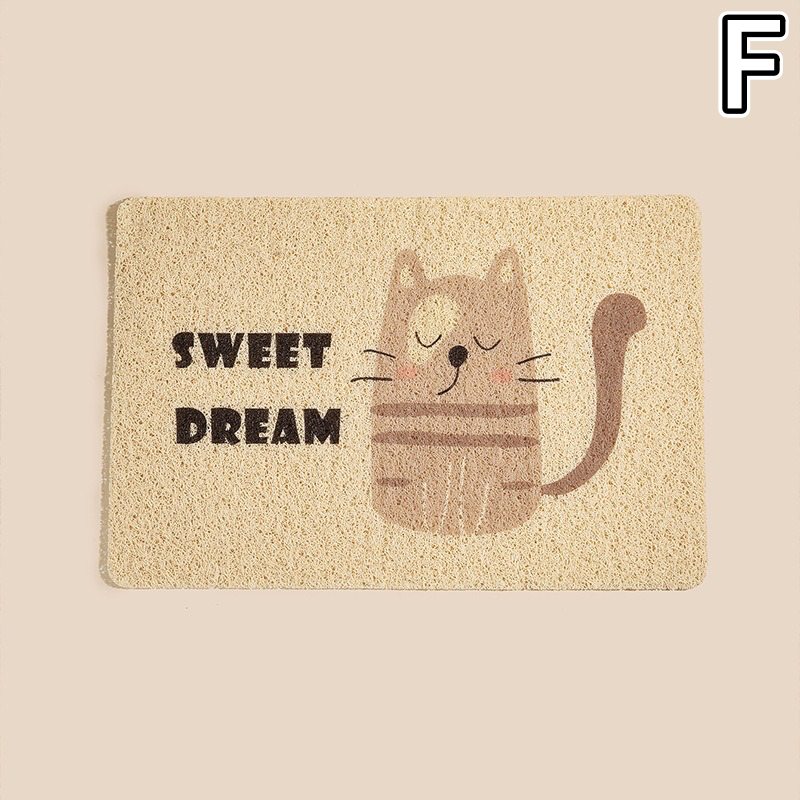 ペットマット 猫ラグマット 可愛い三匹猫柄 通気性ペット用マット